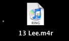 Renamed to m4r - ringtone format